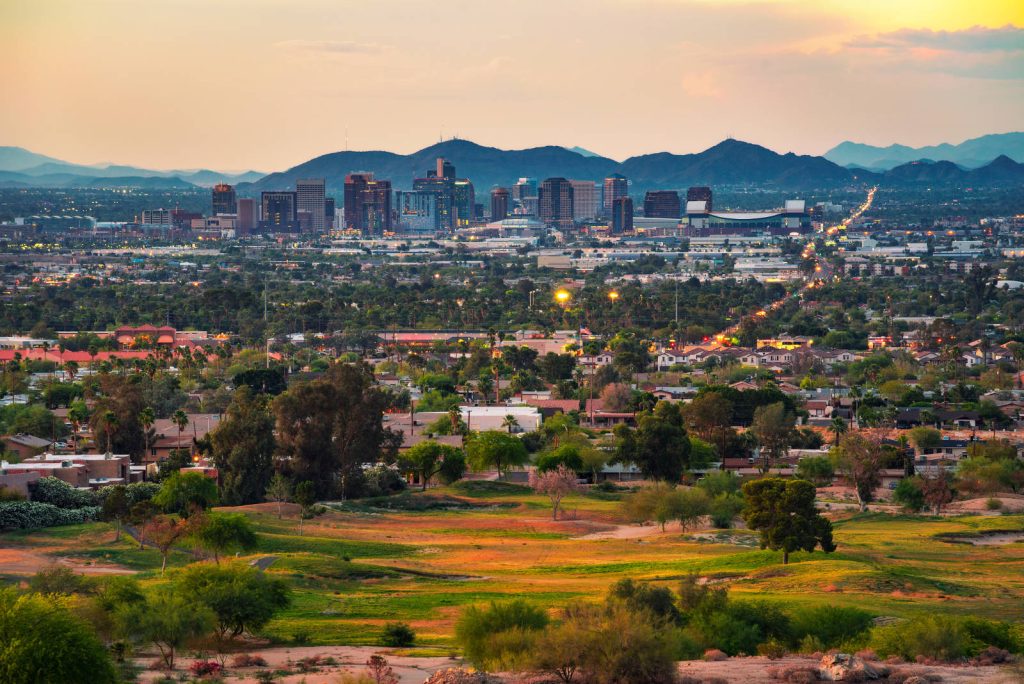 Phoenix, AZ skyline
